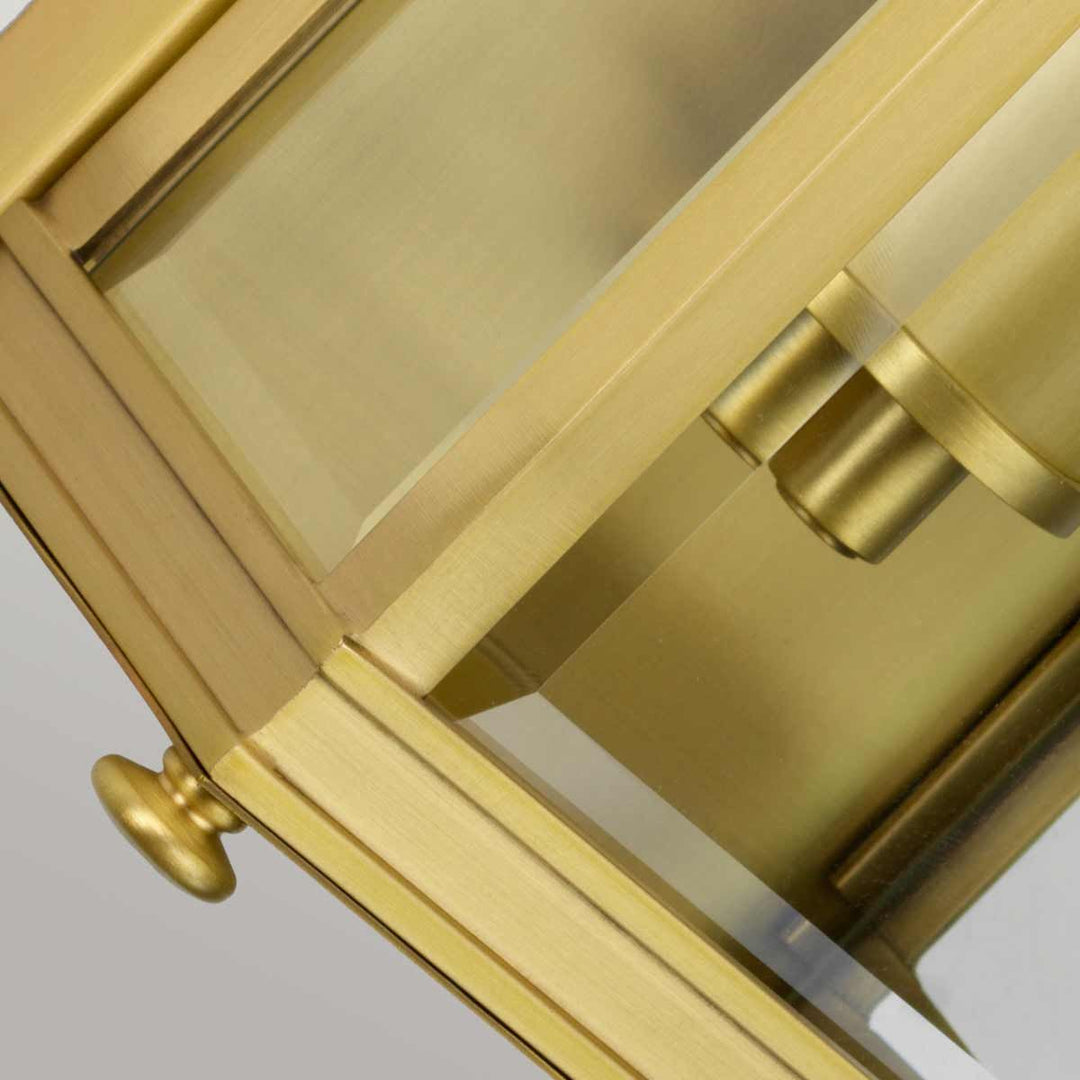 Norlys Holborn 1 Light Small Half Lantern HL7-S-BB Brushed Brass