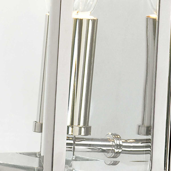 Norlys Holborn 1 Light Half Lantern Small HL7-S-PC Polished Chrome