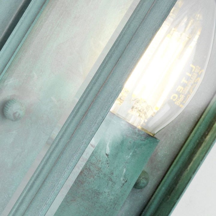 Norlys Holborn 1 Light Small Half Lantern HL7-S-VDG Verdigris