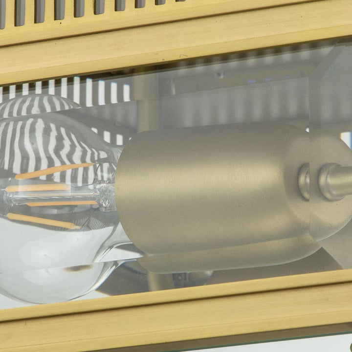 Norlys Holborn 2 Light Flush HOLBORN-F-BB Brushed Brass