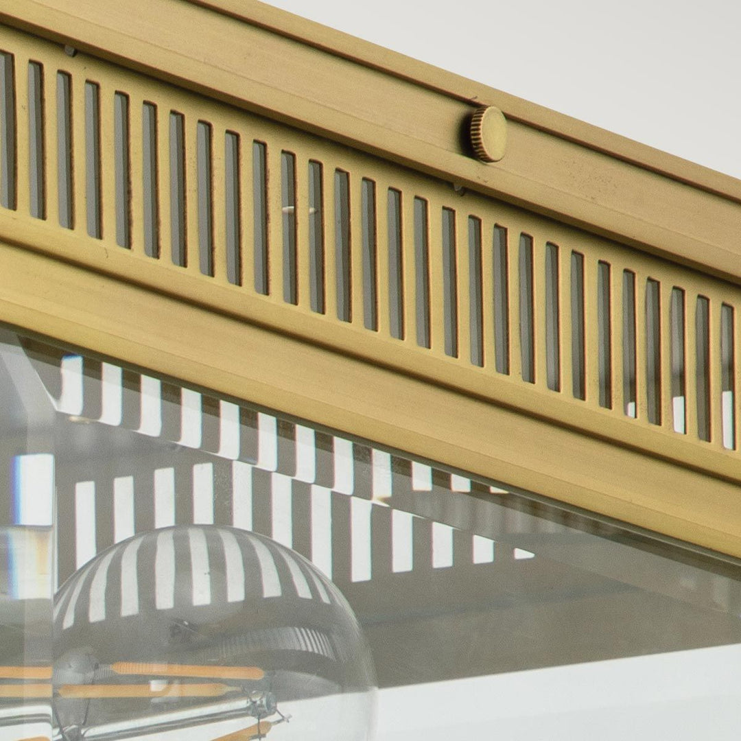 Norlys Holborn 2 Light Flush HOLBORN-F-BB Brushed Brass