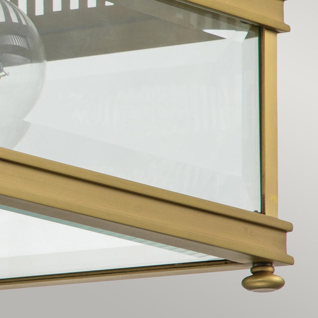 Norlys Holborn 2 Light Flush HOLBORN-F-BB Brushed Brass