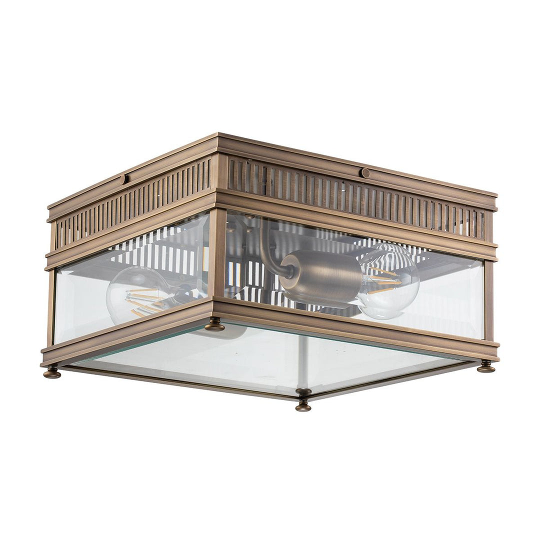 Norlys Holborn 2 Light Flush HOLBORN-F-DB Dark Bronze