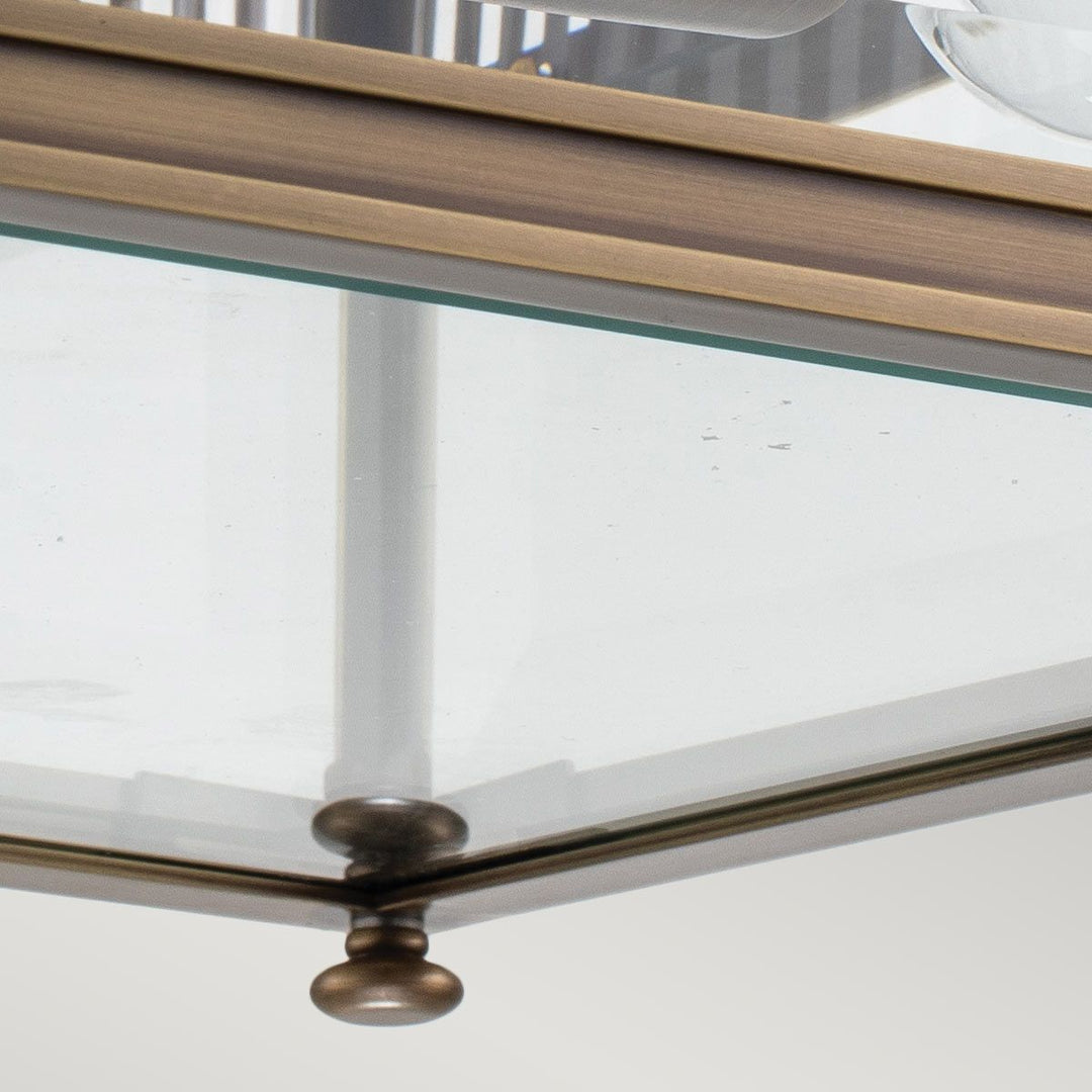 Norlys Holborn 2 Light Flush HOLBORN-F-DB Dark Bronze