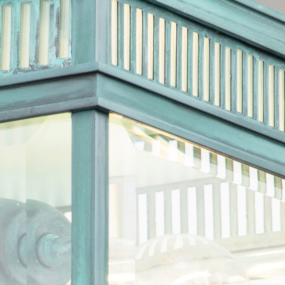 Norlys Holborn 2 Light Flush HOLBORN-F-VDG Verdigris
