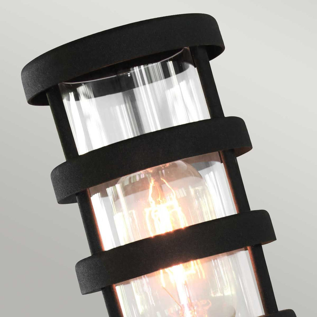 Norlys Hornbaek 1 Light Pedestal Lantern HORNBAEK-PED Black