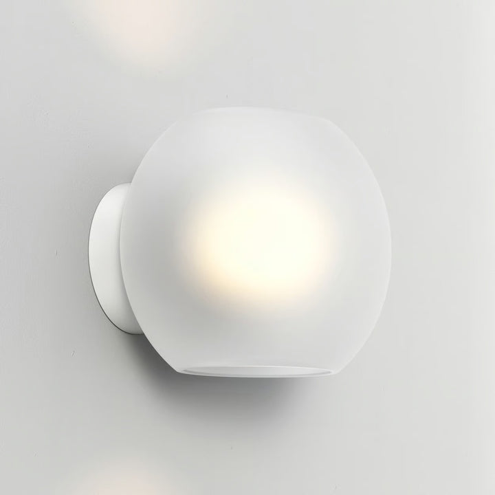 Astro Luna wall light with frosted glass shade