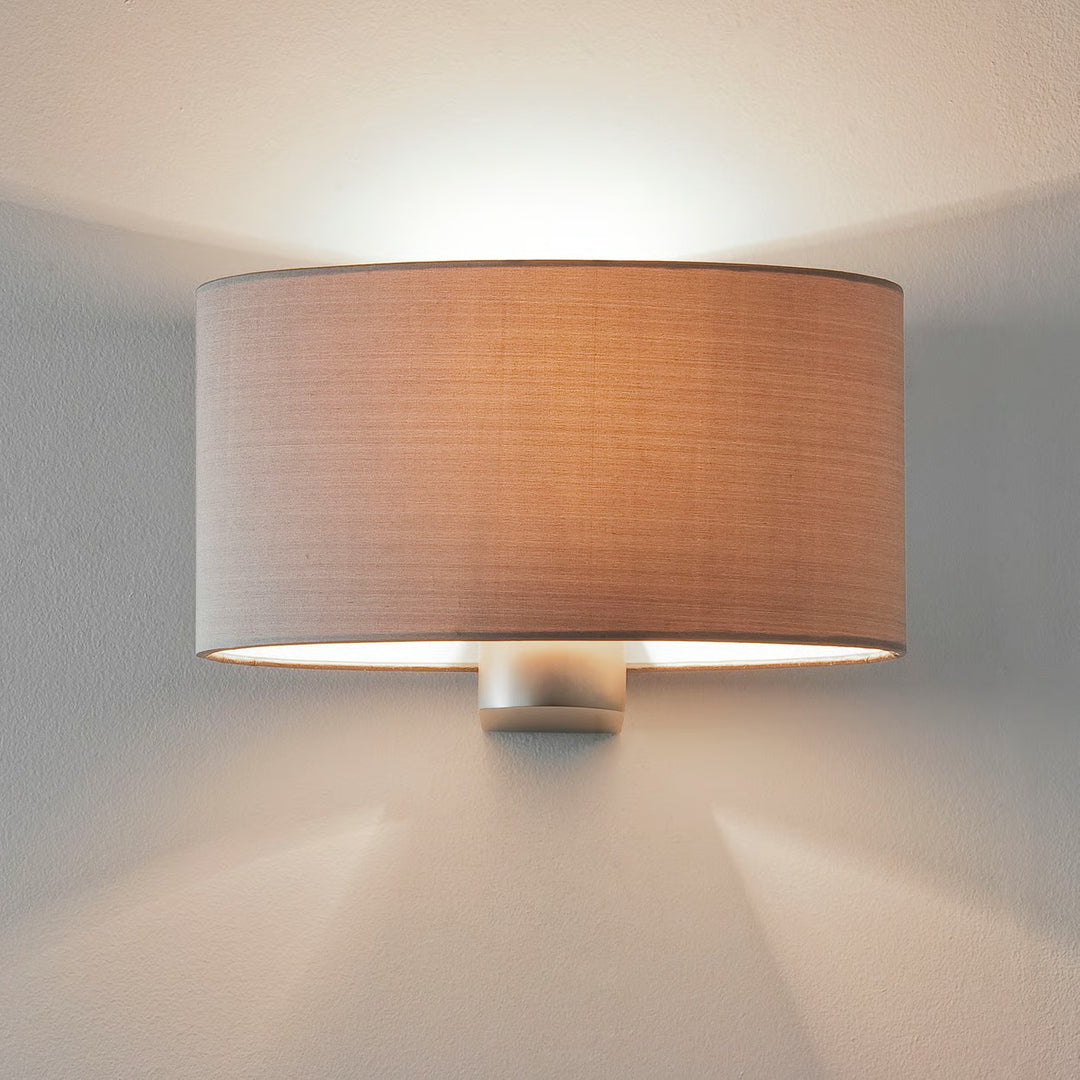 Astro Napoli wall light in matt nickel (shade not included)