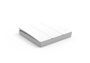 Konect 3 Gang Kinetic Push Switch Matt White IP65