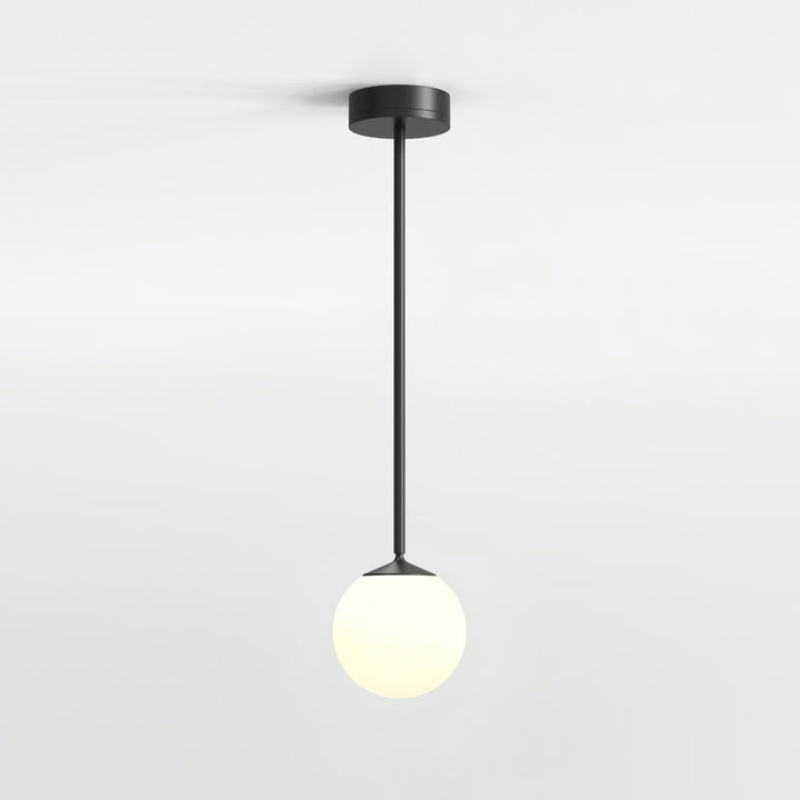 Astro Nara Pendant in Matte Black, integrated LED, IP44