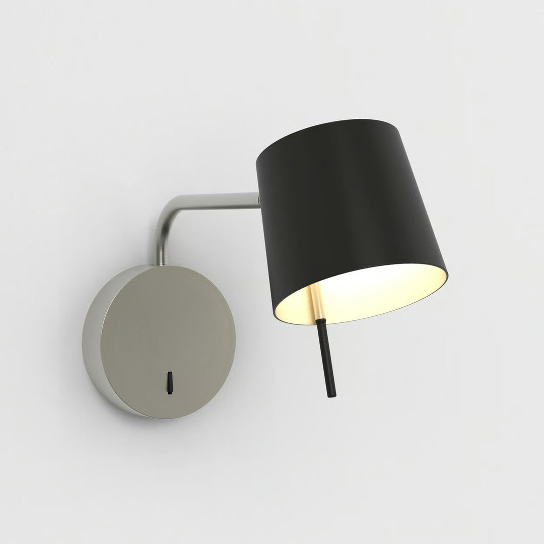 Astro Miura Swing Arm wall light in Matt Nickel