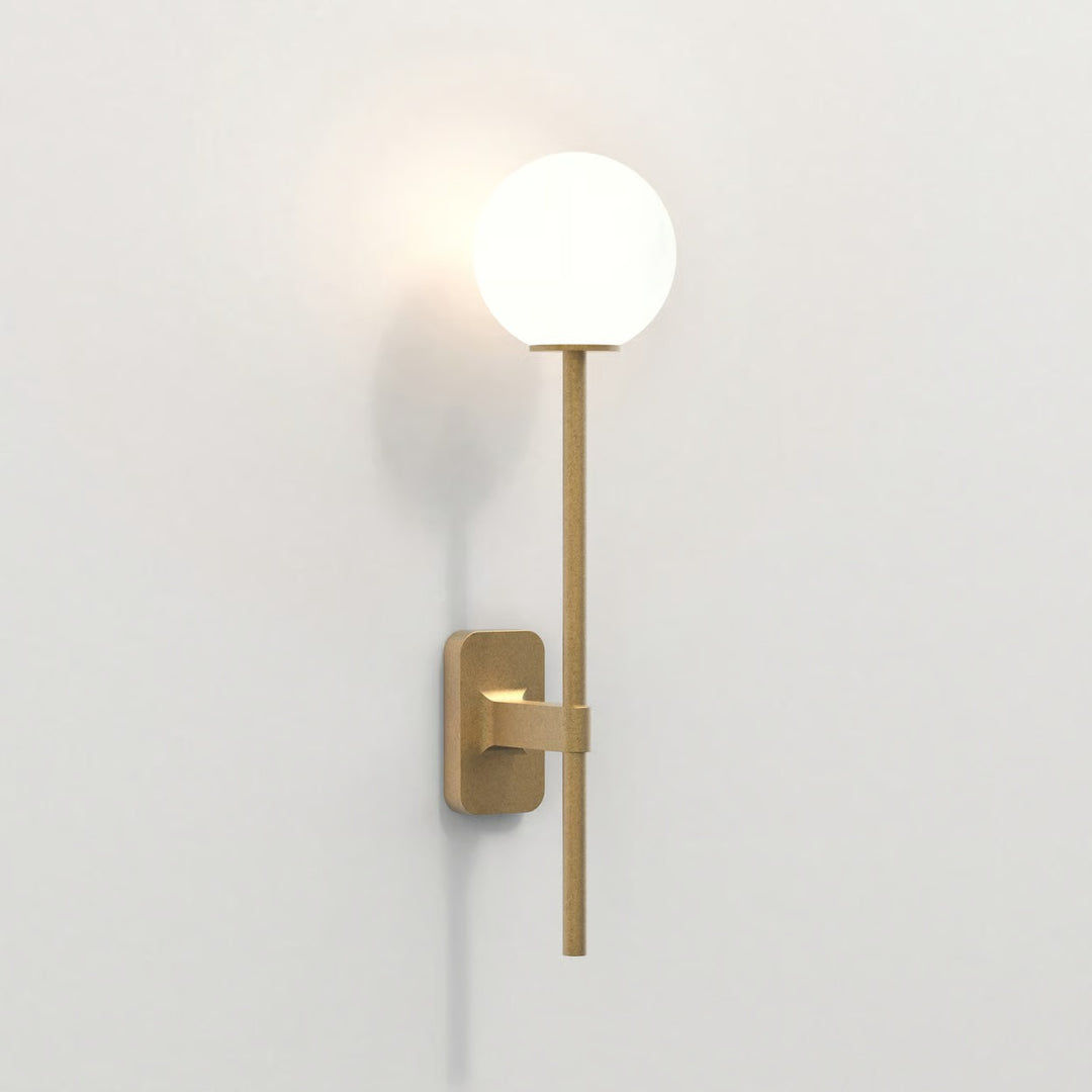 Astro Tacoma Single Grande wall light in antique brass bracket (shade not shown)