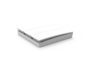 Konect 3 Gang Kinetic Push Switch Matt White IP65