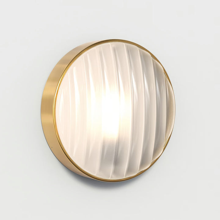 Astro Montreal Round 300 wall light in PVD Brushed Brass
