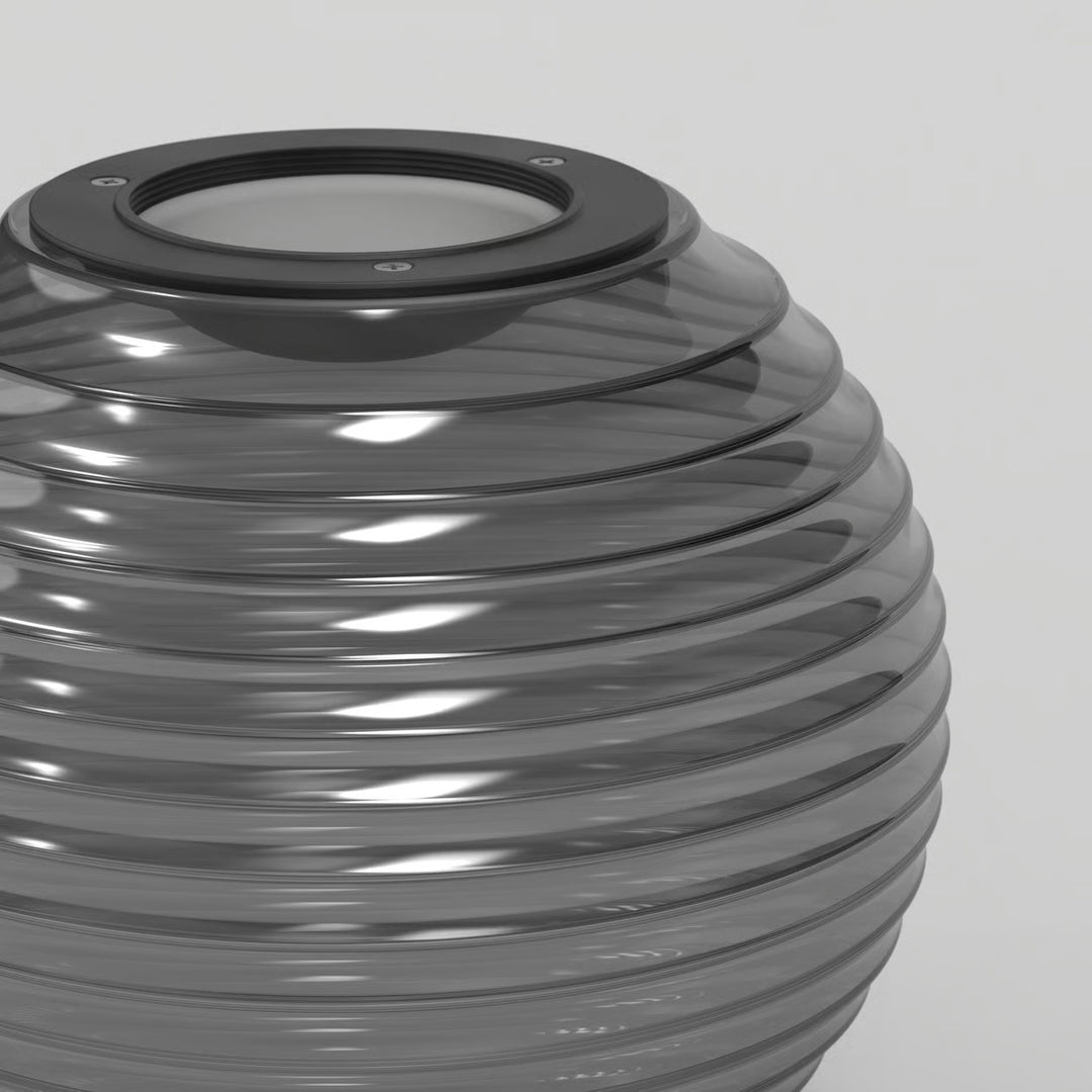 Nara Globe Ribbed Glass | Shade
