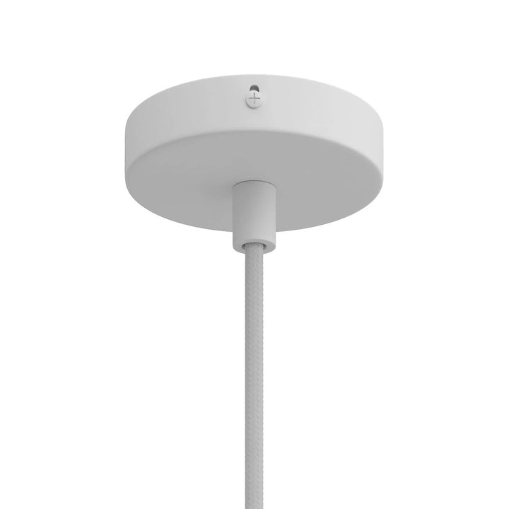 Cylindrical Metal 83mm Mini Ceiling Rose – 1 Central Outlet