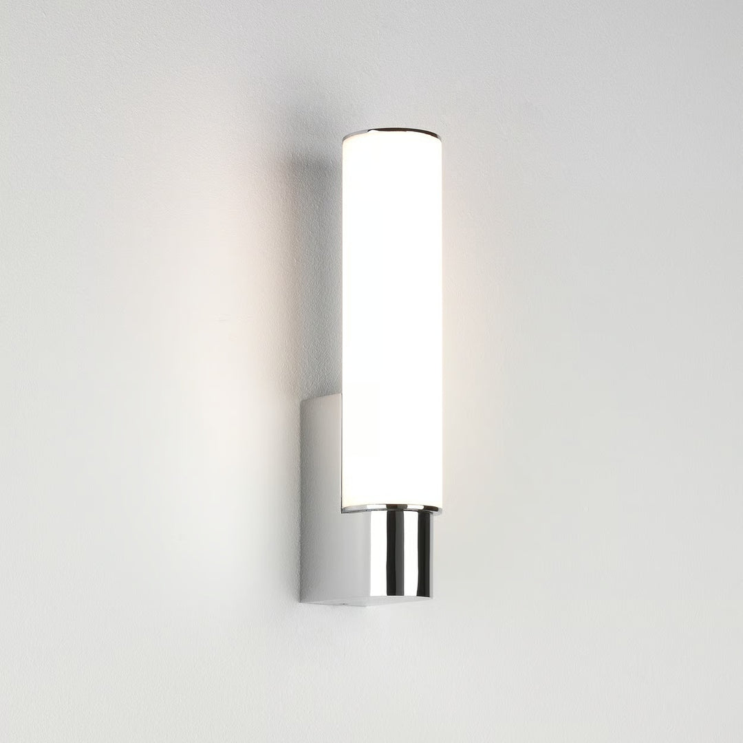 Astro Kyoto LED wall light in Polished Chrome vertical mount