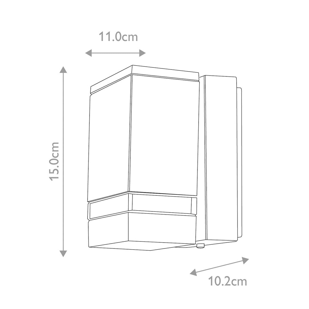 Norlys Jannik 1 Light Led Wall Light JANNIK-LED1 Graphite