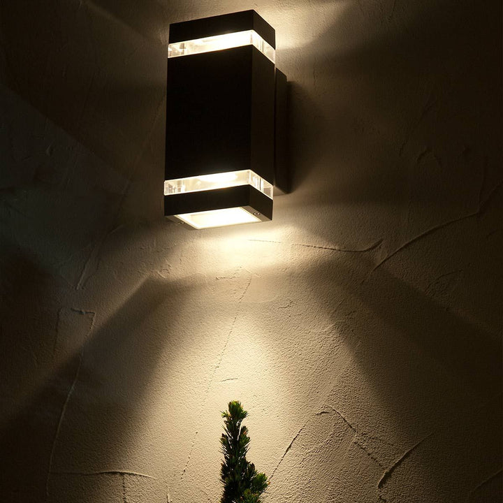 Norlys Jannik 2 Light Led Wall Light JANNIK-LED2 Graphite