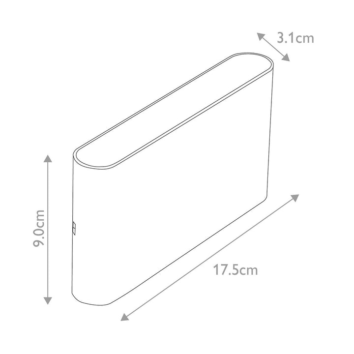 Norlys Jens LED Wall Light JENS-M-C3 Black