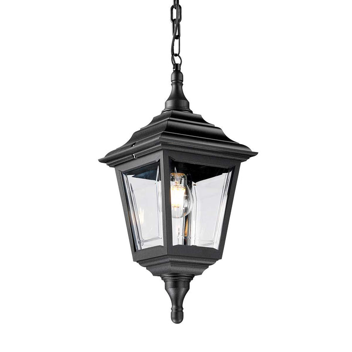 Norlys Kerry 1 Light Chain Lantern KERRY-CHAIN Black