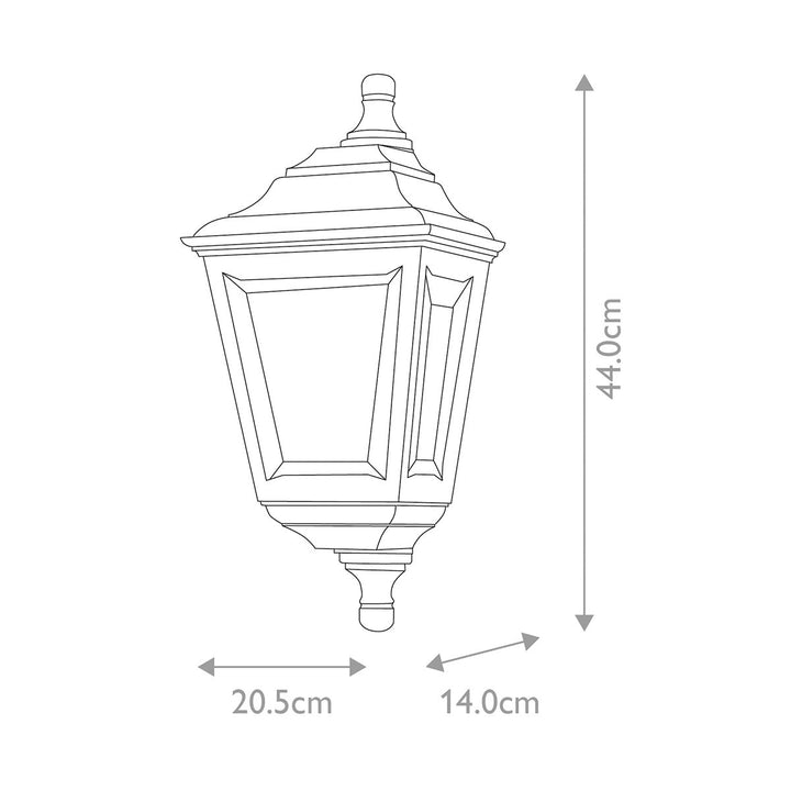 Norlys Kerry 1 Light Flush  KERRY-FLUSH Black