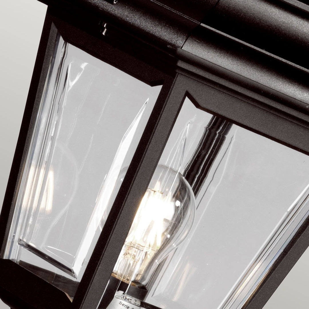 Norlys Kerry 1 Light Pillar Lantern KERRY-PILLAR Black
