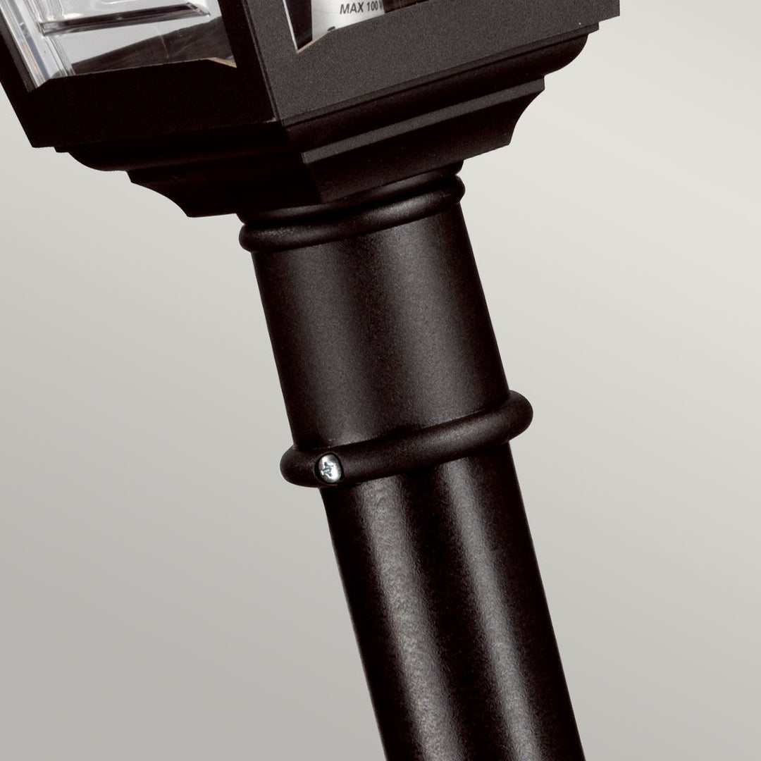 Norlys Kerry 1 Light Pillar Lantern KERRY-PILLAR Black