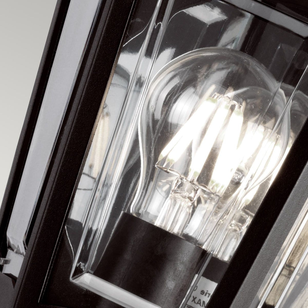 Norlys Kinsale 1 Light Flush Lantern KINSALE-FLUSH Black