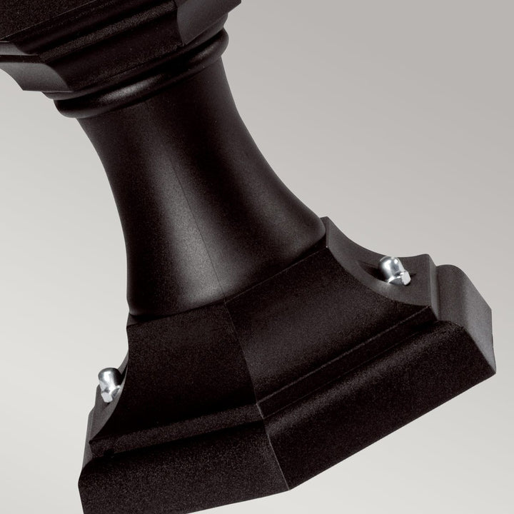 Norlys Kinsale 1 Light Pedestal/Porch Lantern KINSALE-PED-POR Black