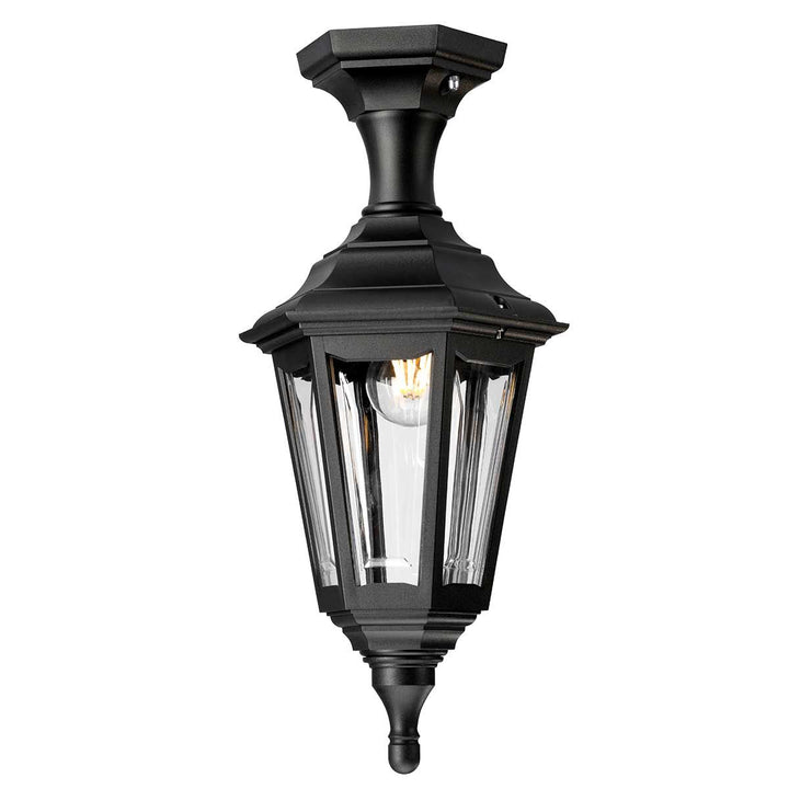 Norlys Kinsale 1 Light Pedestal/Porch Lantern KINSALE-PED-POR Black