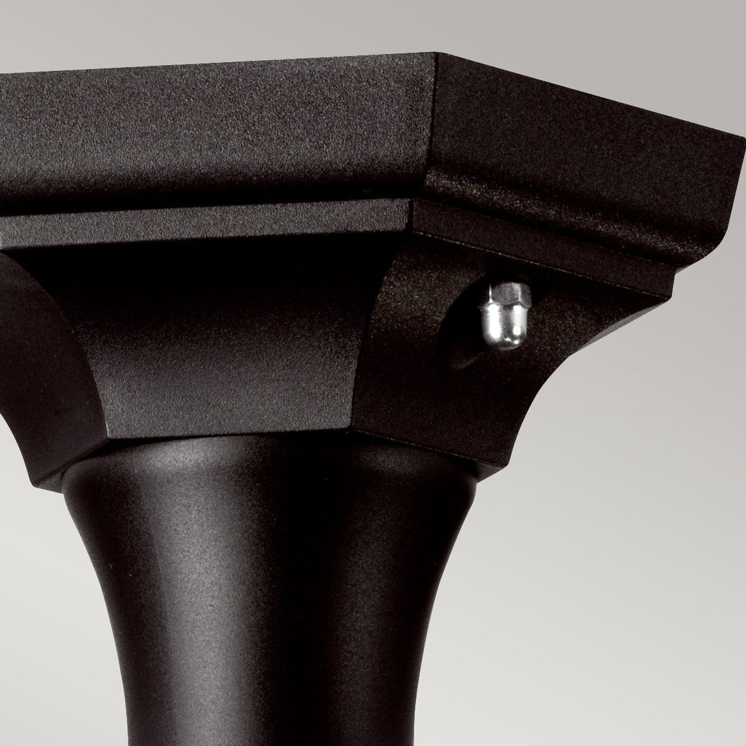 Norlys Kinsale 1 Light Pedestal/Porch Lantern KINSALE-PED-POR Black