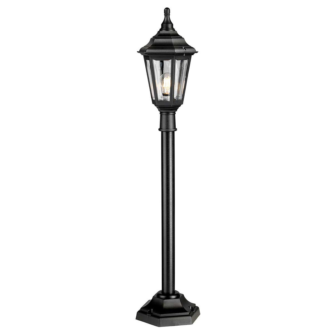 Norlys Kinsale 1 Light Pillar Lantern KINSALE-PILLAR Black