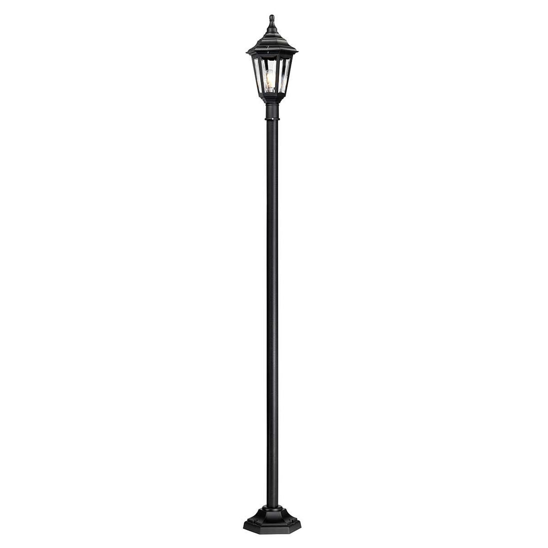 Norlys Kinsale 1 Light Lamp Post KINSALE-POST Black