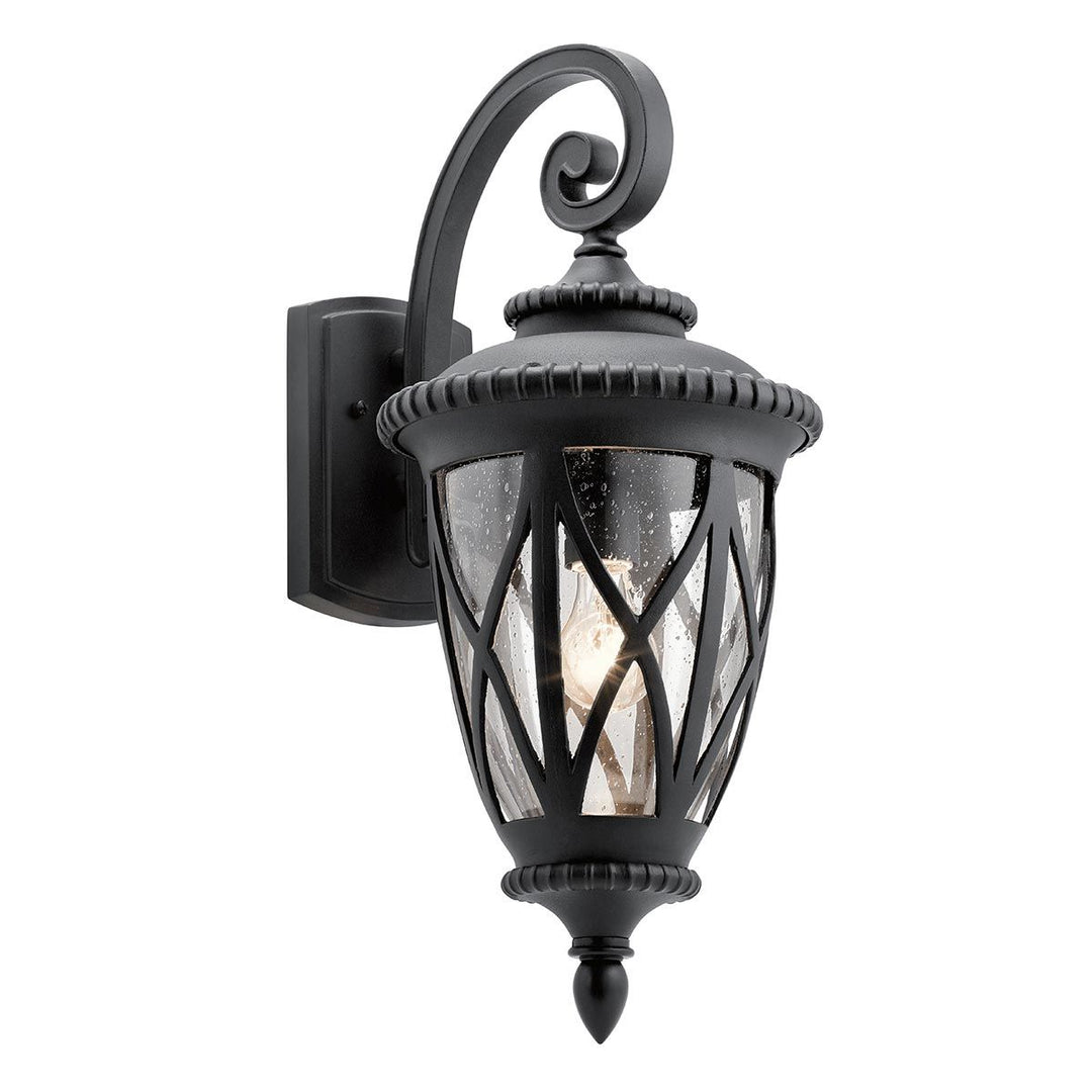 Norlys Admirals Cove 1 Light Large Wall Lantern KL-ADMIRALS-COVE-L Textured Black