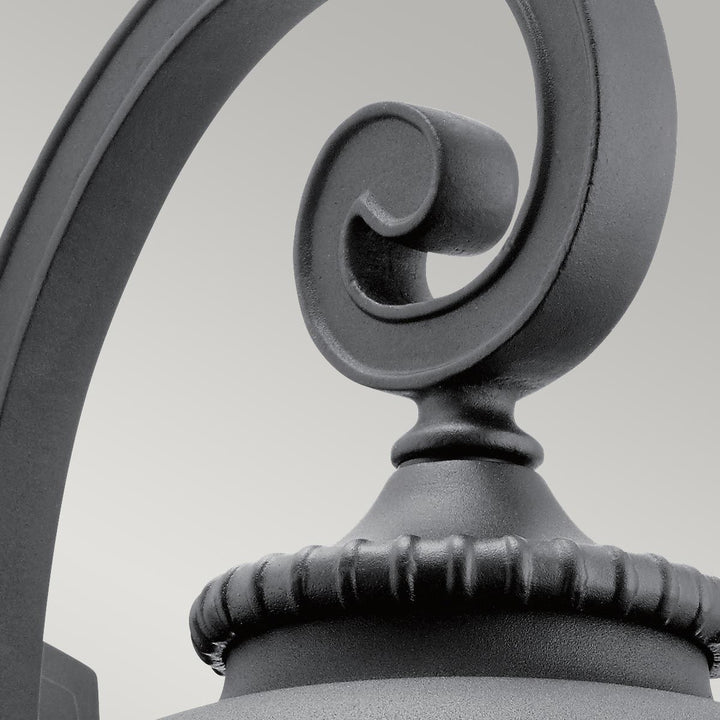 Norlys Admirals Cove 1 Light Large Wall Lantern KL-ADMIRALS-COVE-L Textured Black