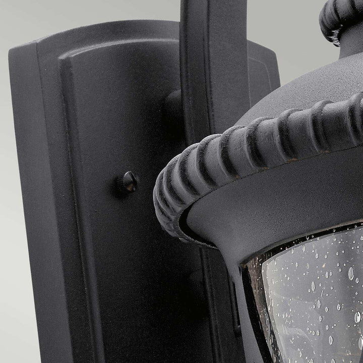 Norlys Admirals Cove 1 Light Large Wall Lantern KL-ADMIRALS-COVE-L Textured Black