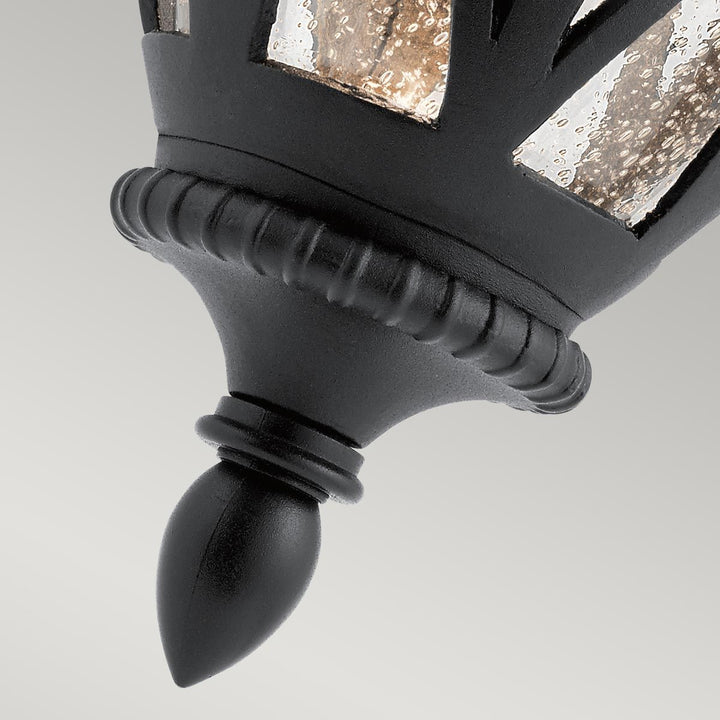 Norlys Admirals Cove 1 Light Medium Wall Lantern KL-ADMIRALS-COVE-M Textured Black