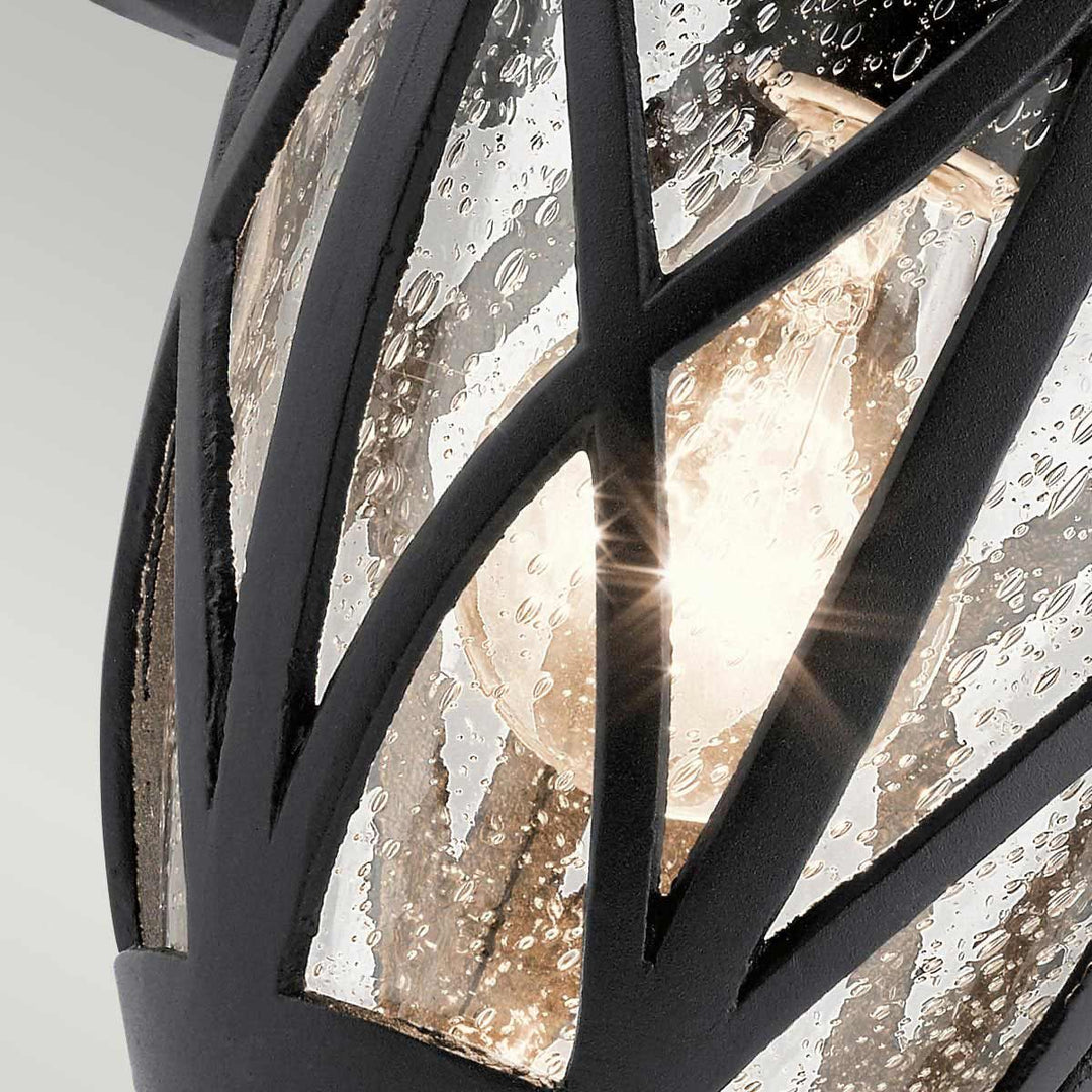 Norlys Admirals Cove 1 Light Medium Wall Lantern KL-ADMIRALS-COVE-M Textured Black