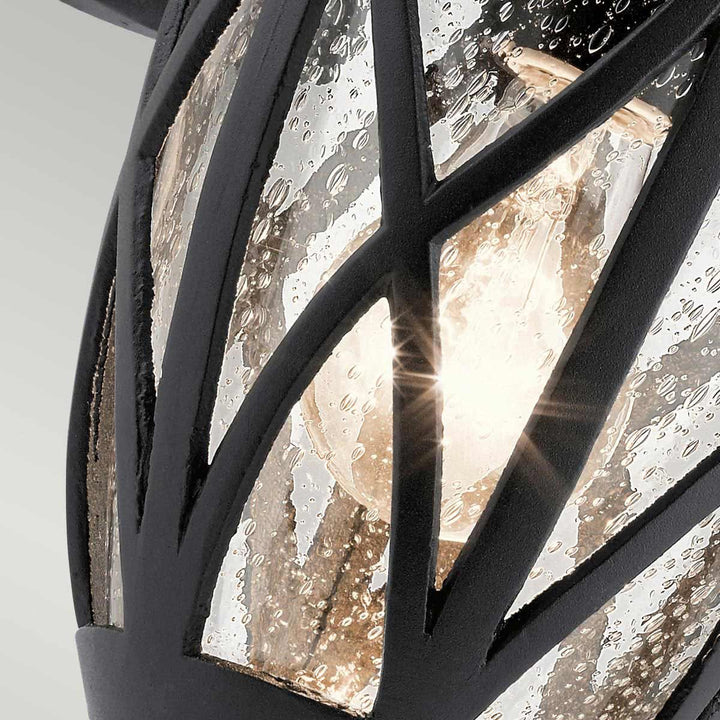 Norlys Admirals Cove 1 Light Medium Wall Lantern KL-ADMIRALS-COVE-M Textured Black