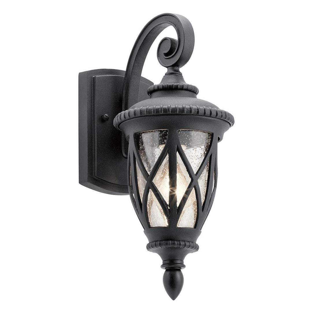Norlys Admirals Cove 1 Light Small Wall Lantern KL-ADMIRALS-COVE-S Textured Black