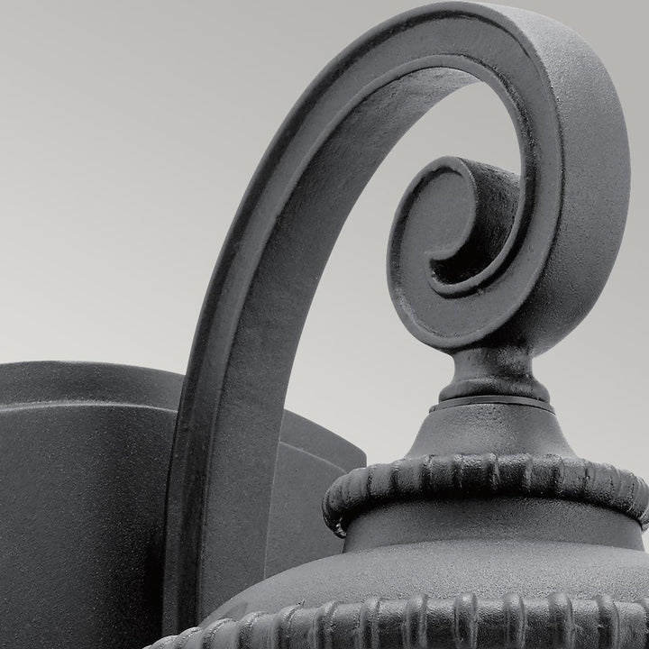 Norlys Admirals Cove 1 Light Small Wall Lantern KL-ADMIRALS-COVE-S Textured Black