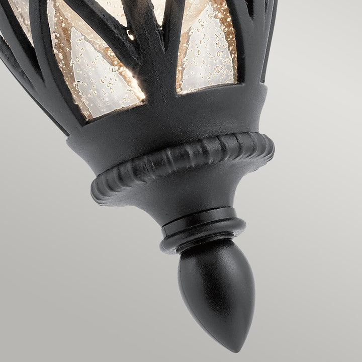 Norlys Admirals Cove 1 Light Small Wall Lantern KL-ADMIRALS-COVE-S Textured Black