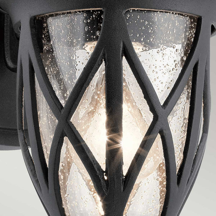 Norlys Admirals Cove 1 Light Small Wall Lantern KL-ADMIRALS-COVE-S Textured Black