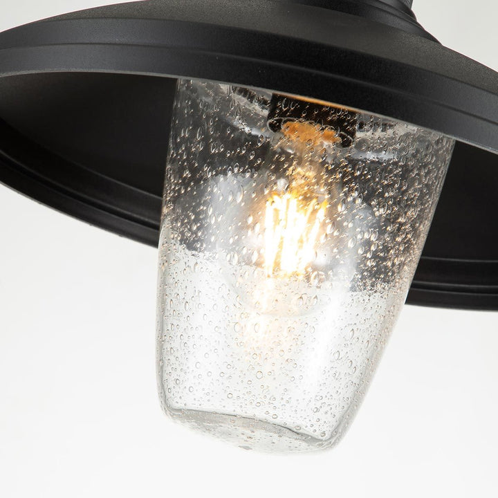 Norlys Allenbury 1 Light Outdoor Pendant  KL-ALLENBURY-P-M-BKT Textured Black