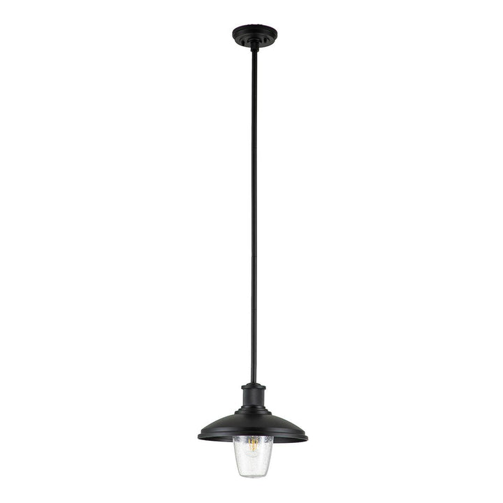 Norlys Allenbury 1 Light Outdoor Pendant  KL-ALLENBURY-P-M-BKT Textured Black