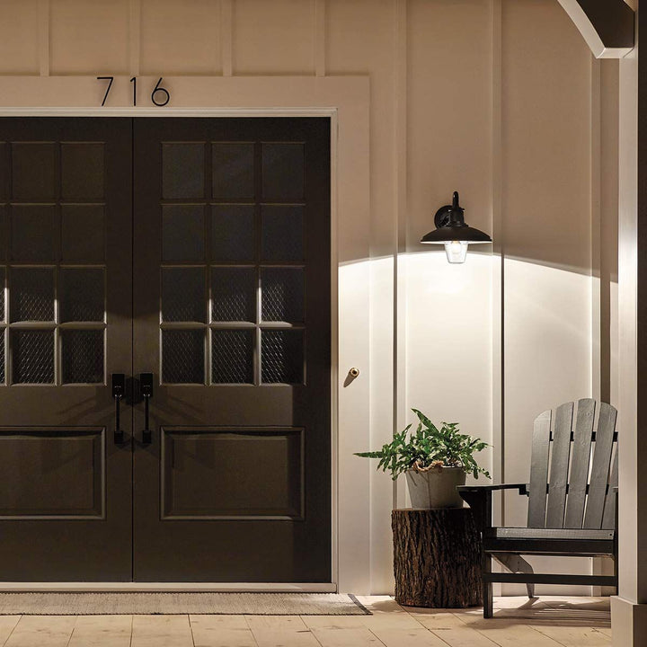 Norlys Allenbury 1 Light Medium Wall Lantern KL-ALLENBURY2-M-BKT Textured Black
