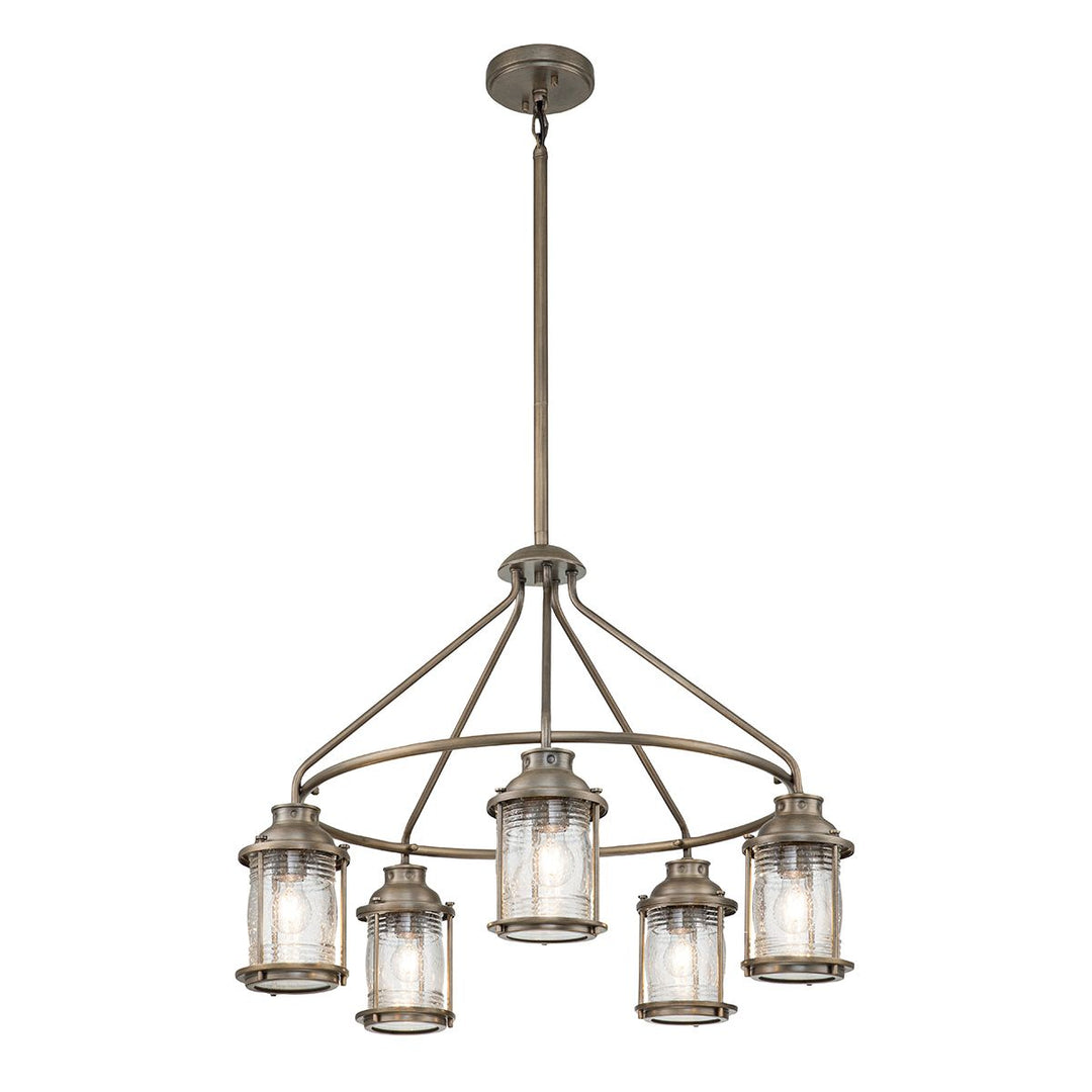 Norlys Ashland Bay 5 Light Outdoor Chandelier  KL-ASHLANDBAY-5P-BU Burnished Bronze