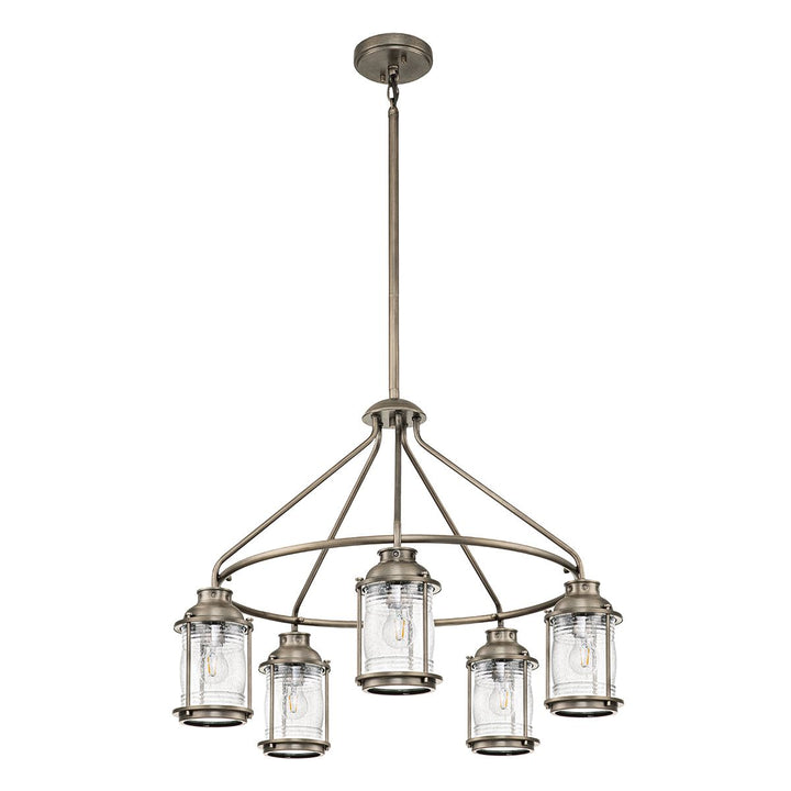 Norlys Ashland Bay 5 Light Outdoor Chandelier  KL-ASHLANDBAY-5P-BU Burnished Bronze