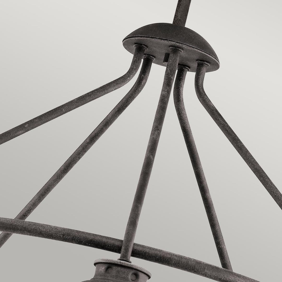 Norlys Ashland Bay 5 Light Outdoor Chandelier  KL-ASHLANDBAY-5P Weathered Zinc